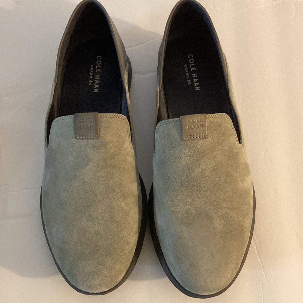 Womens Cole Haan OS slip on shoes suede8b